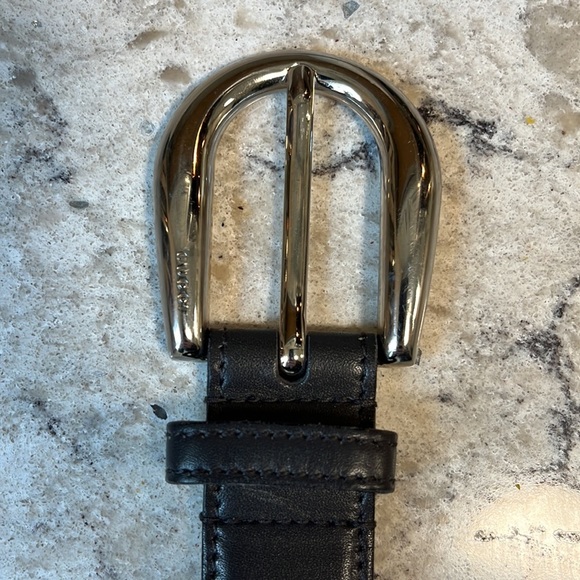 Gucci Brown Leather Belt with Silver-tone Buckle - Picture 12 of 14